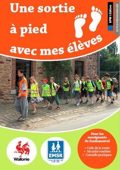 Nouvelle brochure : « Une sortie à pied avec mes élèves »